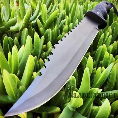 16  SURVIVAL HUNTING JUNGLE MACHETE Sword Fixed Blade Military Camping KNIFE • $12.30