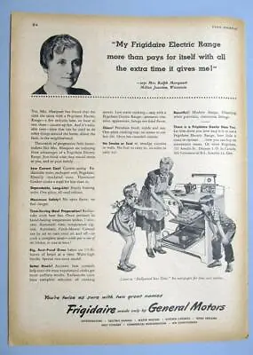 8x11 Original 1946 Frigidaire Ad Features Mrs Ralph Marquart Milton Junction WI • $8.50