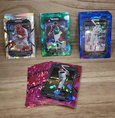 2023 Panini Prizm Baseball Parallels - Hyper-Pulsar-Ruby-Pink-Green & Blue Ice • $0.99