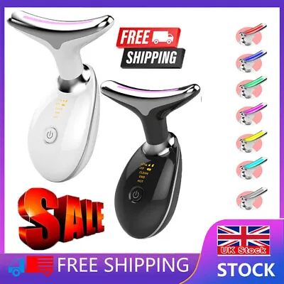 7 In One Red Light Therapy Anti Aging Face Massager Electric Face Lift Device UK • £11.96
