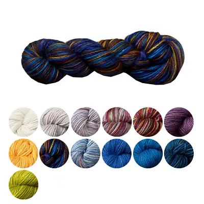 Manos Silk Blend Wool Yarn Knitting Double Crochet Hand Dyed Merino 8 Ply • £10.60