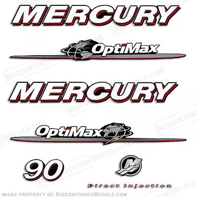 Fits Mercury 2007-2012 90hp Optimax Decal Kit Outboard Engine Decals • $94.95