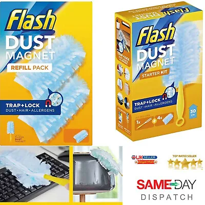 £4.93 • Buy Flash Dust Magnet Refill Pack Of DUSTER REFILLS / Duster STARTER KIT👑👑