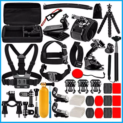 $39.99 • Buy 52Pcs/Set Sports Action Camera Mount Accessories Bundle Kit For GoPro Hero 10 9