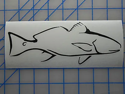 Red Drum Decal Sticker 5.5  7.5  11  Inshore Fish Flats Redfish Saltwater Game • $2.99