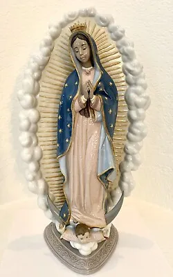 RARE LLADRO Mother Mary -  Virgen De Guadalupe - In Box - MINT - Large Figurine • $1245