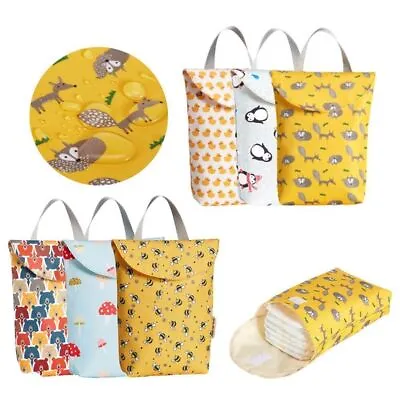 Waterproof Diaper Bag Canvas Dry Bag Portable Baby Diaper Bags • £4.52