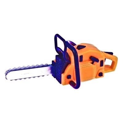 Chainsaw - Orange Dollhouse Miniature 1:12 Scale  - FAST US SHIPPER • $13.99