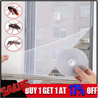 Anti Fly Mosquito Window Screen Mesh Insect Bug Nets Curtains Door Netting Guard • £3.01