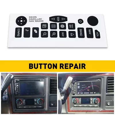 Navigation Radio Button Repair Decal Trim For 03-06 GMC Yukon Chevy Cadillac EOA • $9.49