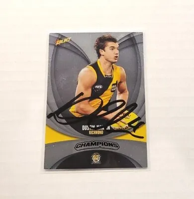 Richmond Tigers - Dustin Martin Signed Afl 2011 Select Silver Card • $99.95