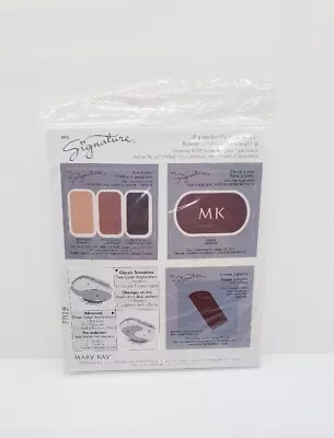 Mary Kay Signature Color Sample Card Shadows Blush Lipstick Classic Sensation 04 • $12