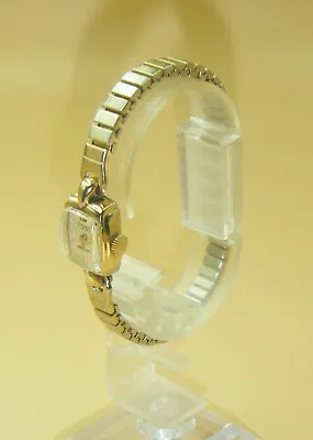 Vintage Gruen Precision Curvex 17 Jewel Ladies Watch - Stretch Band - 10K GF • $66.30