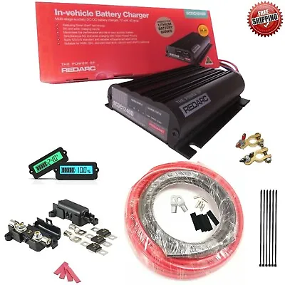 REDARC BCDC1240D Dual Battery Isolator System Kit Charger DC TO DC MPPT AGM • $789.95