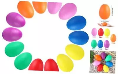  14 PCS Plastic Egg Shakers Percussion Musical Egg Maracas Easter Egg Kids  • $19.60