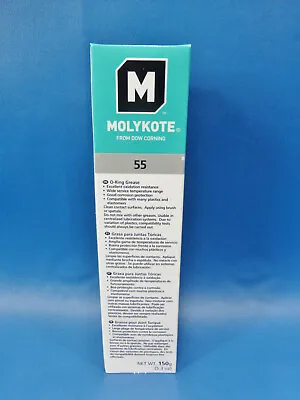 New In Box Dow Corning MOLYKOTE 55 O-Ring Grease 150g 5.3oz - Expiry 06/2019 • $17.99