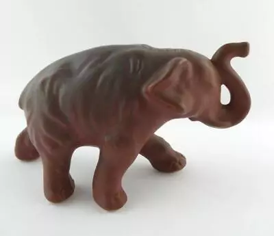 Vintage Van Briggle Pottery Persian Mulberry Glaze Elephant Figurine • $150.88