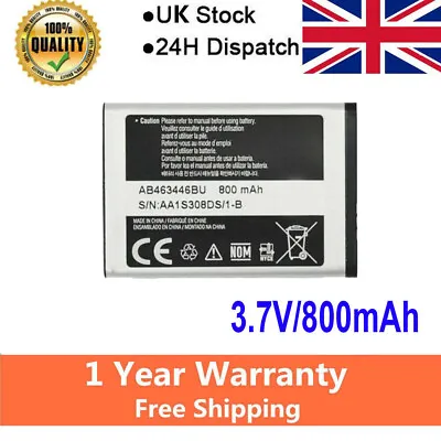 For Samsung Battery AB463446BA AB463446BU B130 B300 B320 B500 B520 C120 C130 C14 • £11.66