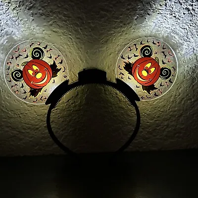 Disney Parks Light-up Mickey Mouse Halloween Pumpkin Ears Headband!! • $19.99