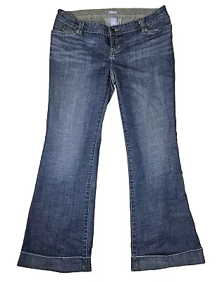 Gap Maternity Womens Jeans Size 10 Stretch Blue Medium Wash Denim Cuff Ankle  • $15.99