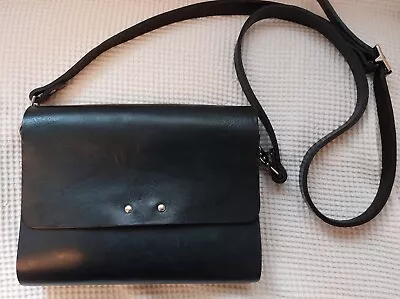 Kate Sheridan Leather Crossbody /Clutch Bag - Small - Black • £108