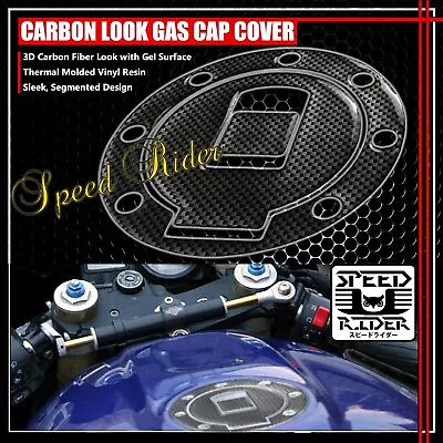 98-99 R1/r6 Yzf/fzr/fj Carbon Fiber Look Gas Cap Fuel Lid Cover Protection Pad • $13.95
