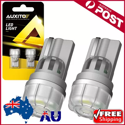 2x Canbus T10 LED 3smd Car Parker Courtesy Light Globe Bulbs 194 168 W5W White • $14.02