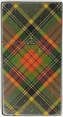19th Century Mauchline Tartan Ware Card Case McBeth 85x45x8mm (H) • £150