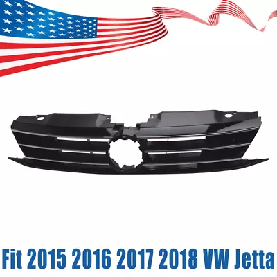 For 2015 2016 2017 2018 Volkswagen VW Jetta Front Bumper Chrome Grille Grill • $40.98