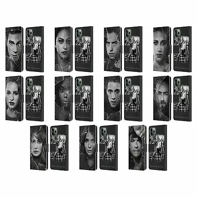 RIVERDALE BROKEN GLASS PORTRAITS LEATHER BOOK CASE FOR APPLE IPHONE PHONES • £17.95