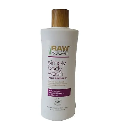 Raw Sugar Simply Body Wash Cold Pressed Pineapple + Berry + Coconut 25 Fl Oz • $11.99