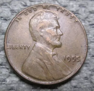 1955 P Lincoln Wheat Penny  ERROR Double Die Poorman's Cent Good (WP1955P-126) • $8.48