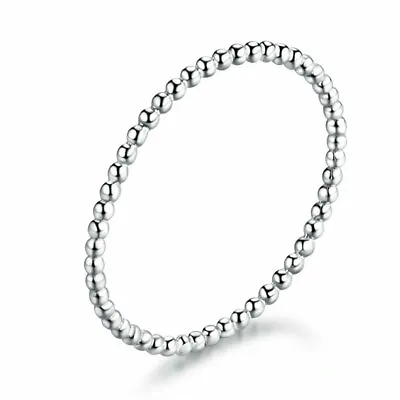 European Women Girls 925 Sterling Silver Stackable Wearable Finger Ring Size 6-8 • $4.85