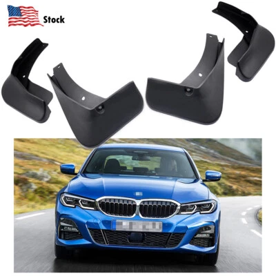 $53.09 • Buy Car Mudguard Mud Flaps Splash Guard Fender For 2019-2021 BMW 3-Series 330i M340i