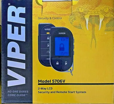 NEW Viper 5706V Car Remote Start Security Alarm 1-Mile Range 2-Way LCD Remote • $266