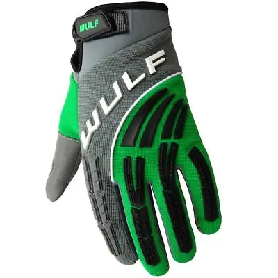 Wulfsport Adult Motocross Shadow Gloves MX Off Road Motorcross Glove Green • $18.79