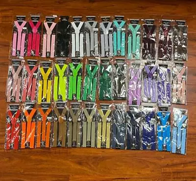 40 Colors Sexy Men Women Clip-on 1xSuspenders Elastic Y-Shape Adjustable Brace • $6.99