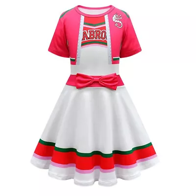 Zombies 3 Kids Girls Dress Cosplay Cheerleader Costume Halloween Fancy Dress • £16.39