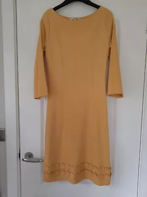 £16.99 • Buy BODEN Jersey Circle Dress, Gold Yellow, 8r, Classy Audrey Hepburn Style, Unworn 