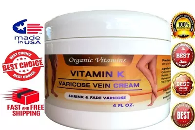Vitamin K Cream  4 Fl Oz 113g For Stretch Marks Spider Thread Veins Bruising  • $13.02