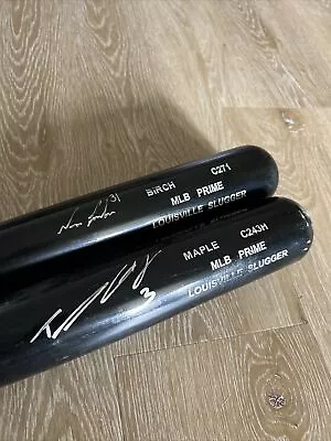 Lot Of 2 Louisville Slugger MLB Prime  Wood Bat C243H C271 Birch Maple Game Used • $79.99