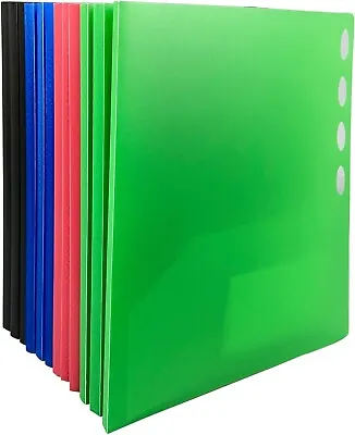 (12 Mix) 8-Pocket Divider Folder Plastic Colored Folders Organizer With Pockets • $53.99