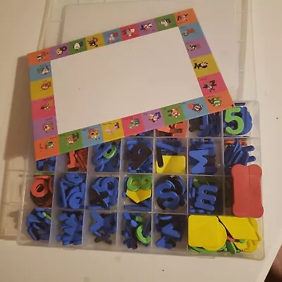 Educational Magnetic Kit: Letters Numbers And Shapes With A Dry Erase Board • $6