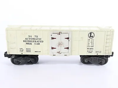 Lionel O Postwar 3472 Automatic Refrigerator Milk Car 3472 • $17.95