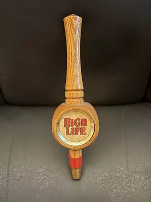 Miller High Life Wooden Three Sided Beer Tap Handle Tapper • $29.99