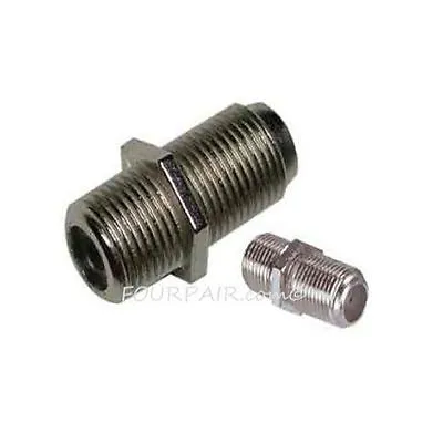F Type Coax Coaxial Cable Coupler Female F/F Jack Adapter Connector RG59 RG6 • $5.49
