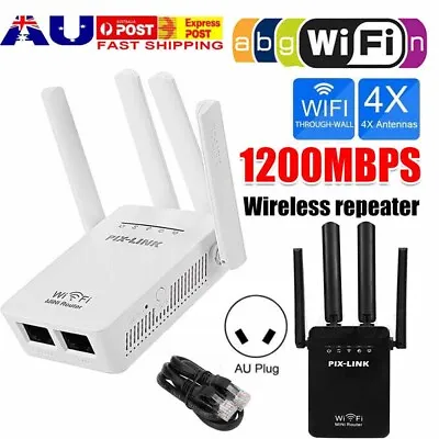 1200Mbps Wireless WiFi Range Extender Repeater Amplifier Router Signal Booster • $20.89