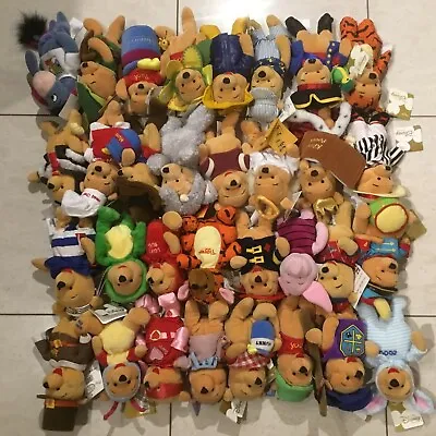 £9.99 • Buy Winnie The Pooh Disney Store Beanies Soft Plush Toy Vintage Choose Your Bundle