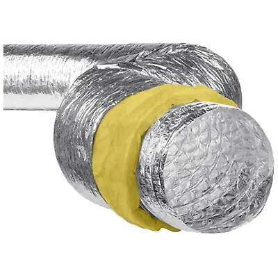 Hydroponics Insulated / Acoustic LOW NOISE Ventilation Ducting 100mm / 4  X 5m • £17.60