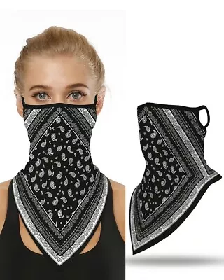 Outdoor Sports Triangle Ear-loop Face Cover Neck Scarf Multi-functional Unisex • $3.99